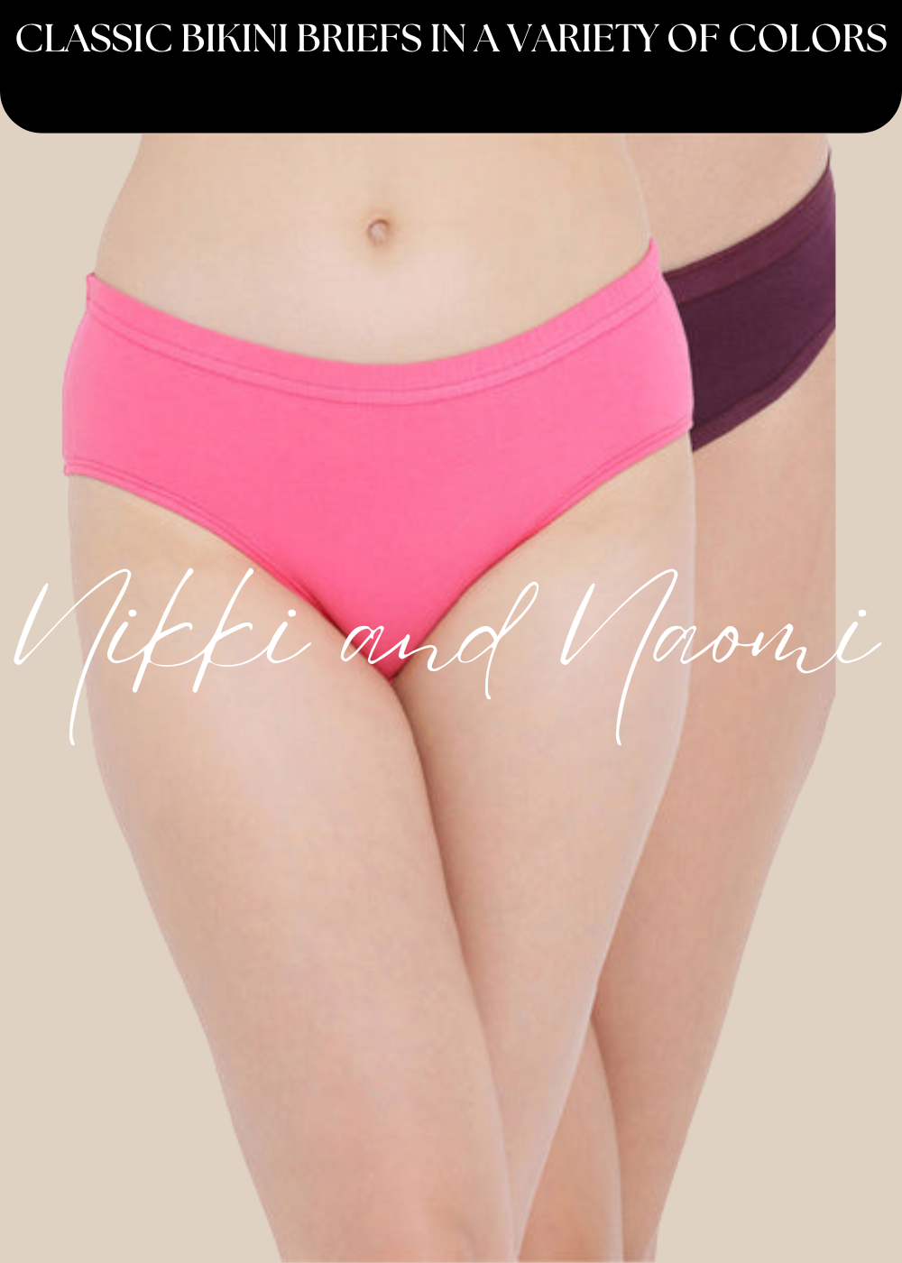 Comfortable and breathable bikini briefs for everyday wear.