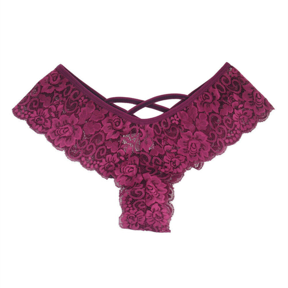 Elegant Lace Thongs Underwear (Pack of 4), NikkiandNaomi