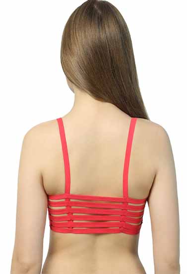 Sexy Back Stripe Bralette Bra, NikkiandNaomi