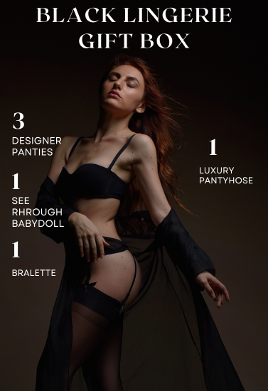 Midnight Muse Black Lingerie Gift Box, NikkiandNaomi