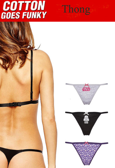 Easy Reliable Cotton String Thong (Pack of 3), NikkiandNaomi