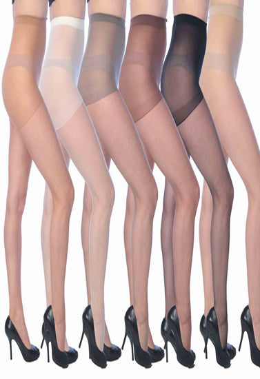 Pantimedias multicolores para mujer, ultrasuaves, ultratransparentes, para uso diario, paquete de 6