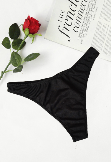 Sexy &amp; Smart Black Tanga Thong, NikkiandNaomi