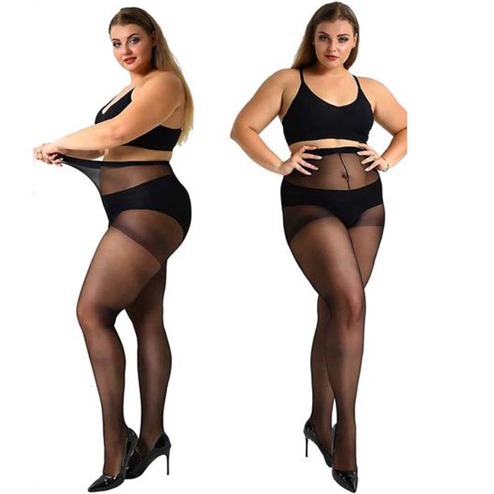 Pantimedias talla grande brillo puro
