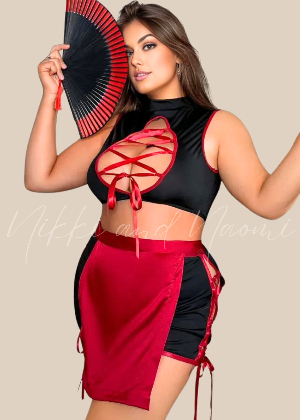 Plus Size Maid Lingerie Costume by Nikki Bella