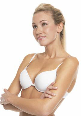 Seamless White Push Up Bra, NikkiandNaomi