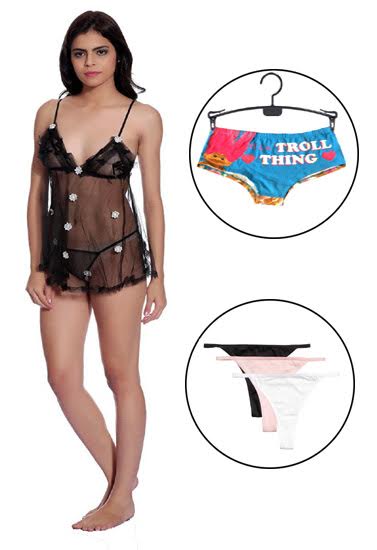 Sexy &amp; Romantic Lingerie First Night Gift Pack, NikkiandNaomi