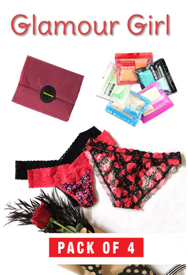 NikkiandNaomi Most Inspiring Luxury Panties Pack of 4, NikkiandNaomi