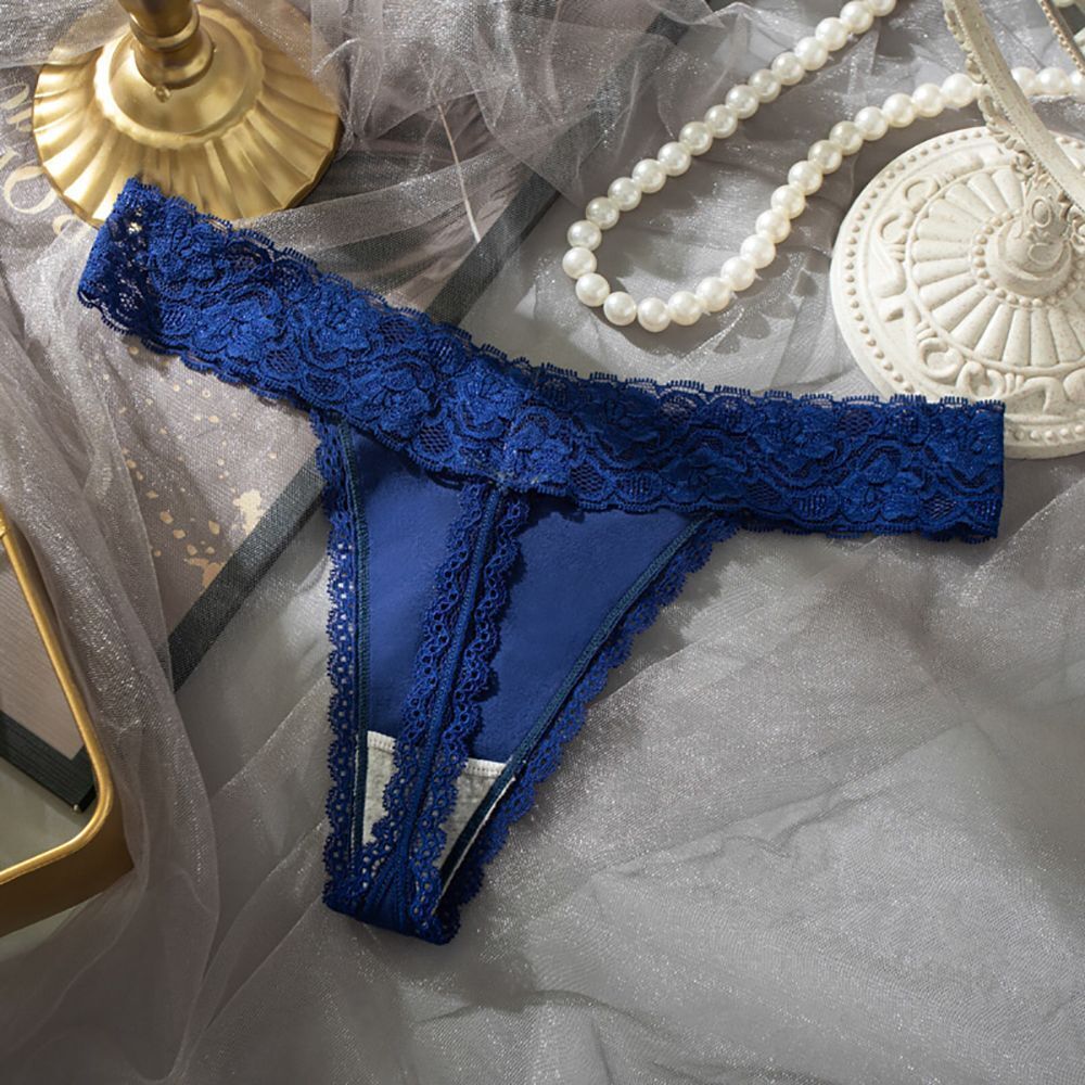 Ladies' T-Back G-String Thong Lace Panties, NikkiandNaomi