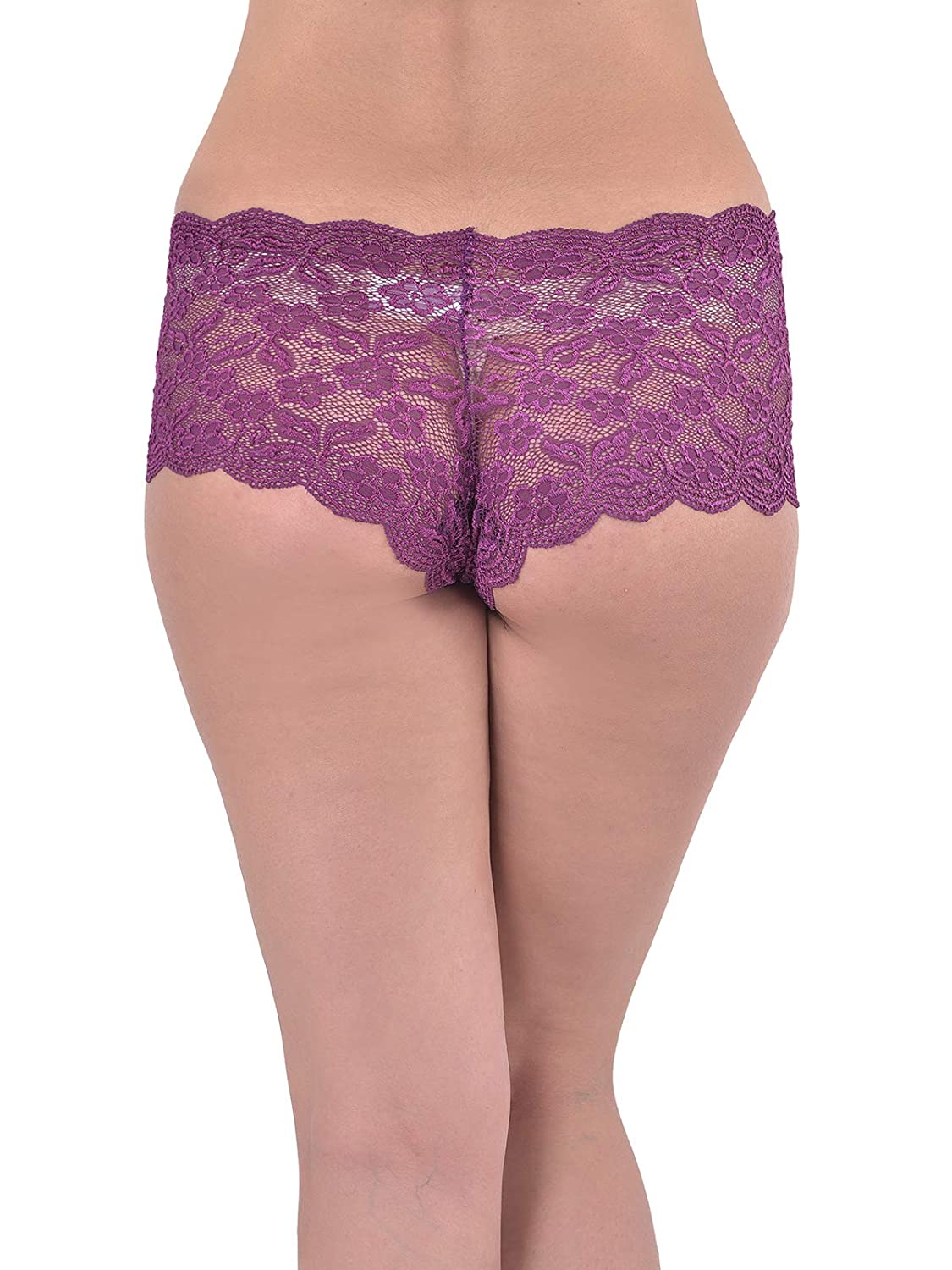 Ladies' Lace Low Waist Multicolor Boyshorts (Pack of 2), NikkiandNaomi