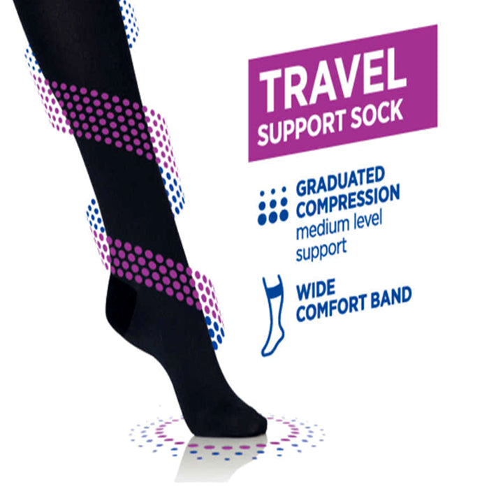 Sheer Relief For Active Legs Travel Support Pantyhose, NikkiandNaomi