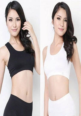Sporty Black And White Sports Bra Pack, NikkiandNaomi