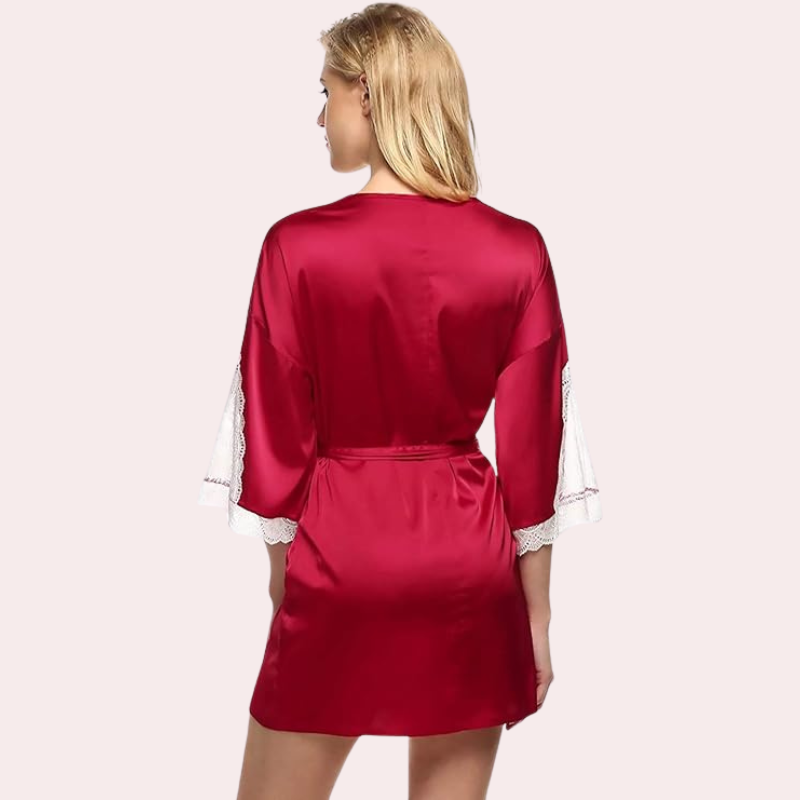 Women's Solid Finish Robe for Hot Nights, NikkiandNaomi