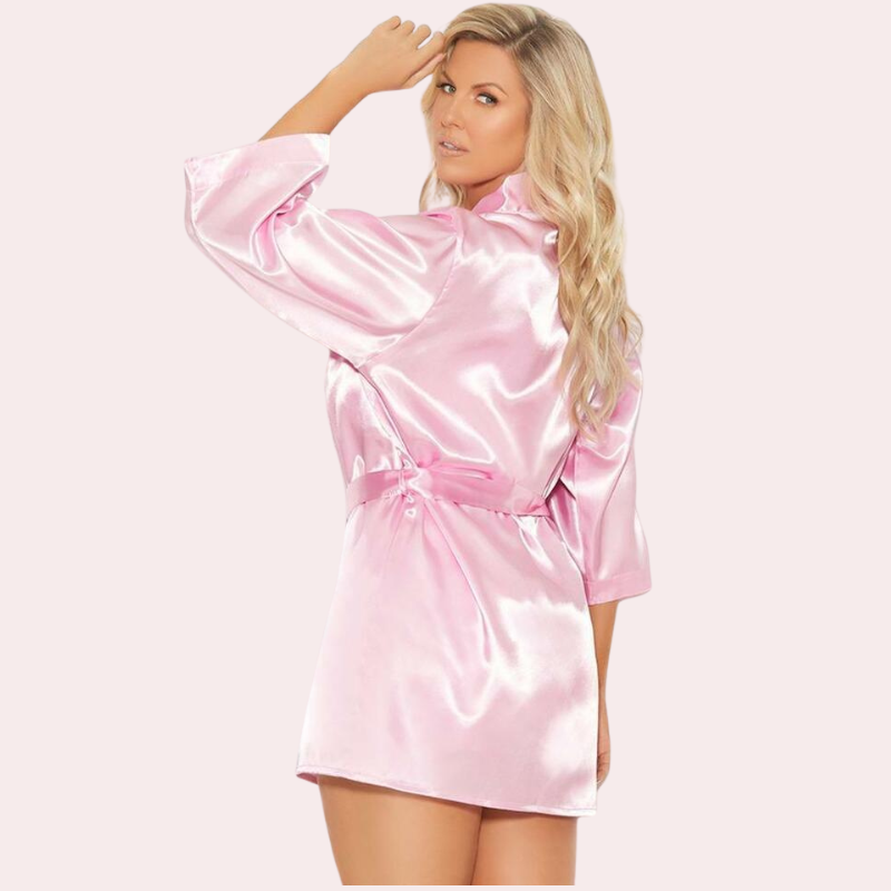 Women's Silk Robe for Intimate Nights &amp; Daywear Glam, NikkiandNaomi