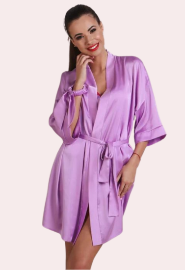 Silken Charm, Wrapped in Women's Seduction Robe, NikkiandNaomi